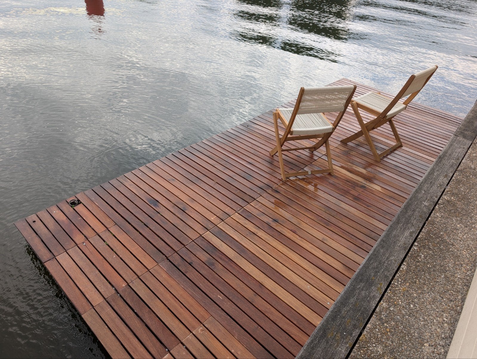 Houten vlot (2mx4.50m)  - gratis, Tuin en Terras, Ophalen, Gebruikt, Hout