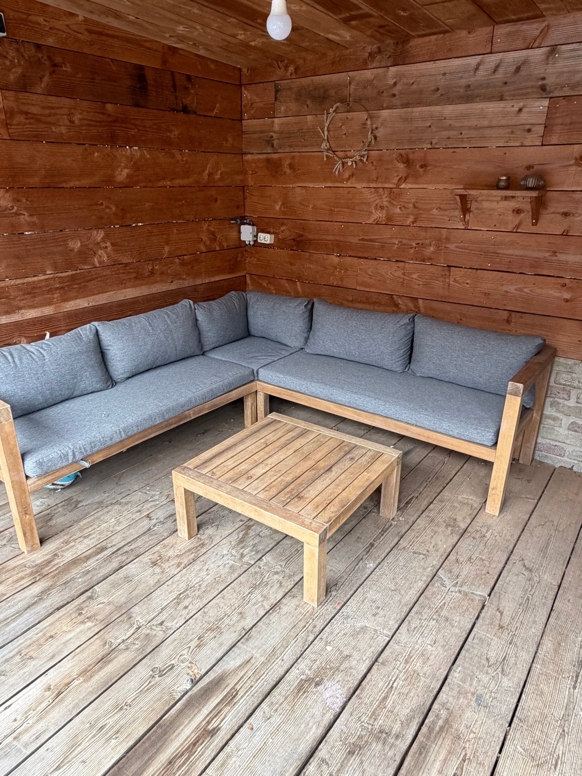 Loungebank Karwei Wakefield Frejus Light, Ophalen, 5 zitplaatsen, Gebruikt, Loungeset
