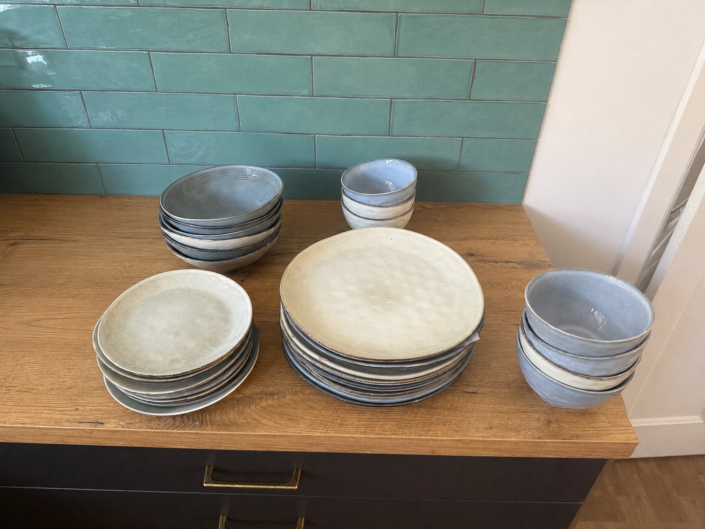 Borden set 4 x 8, Ophalen
