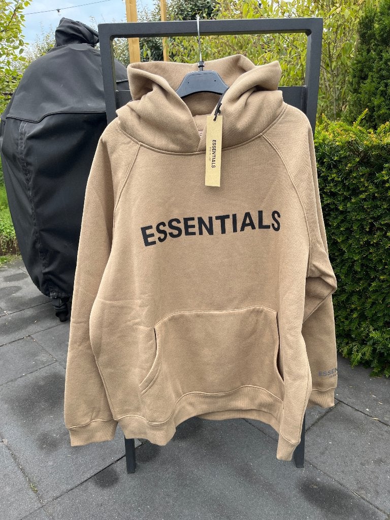 Beige essentials Hoodie heren mt L, Ophalen of Verzenden, Nieuw, Maat 52/54 (L), Beige