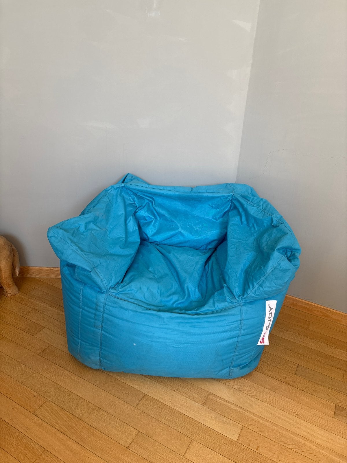 Blauwe Sit & Joy zitzak - Comfortabel en stijlvol, Ophalen, Gebruikt, Blauw, Zitzak