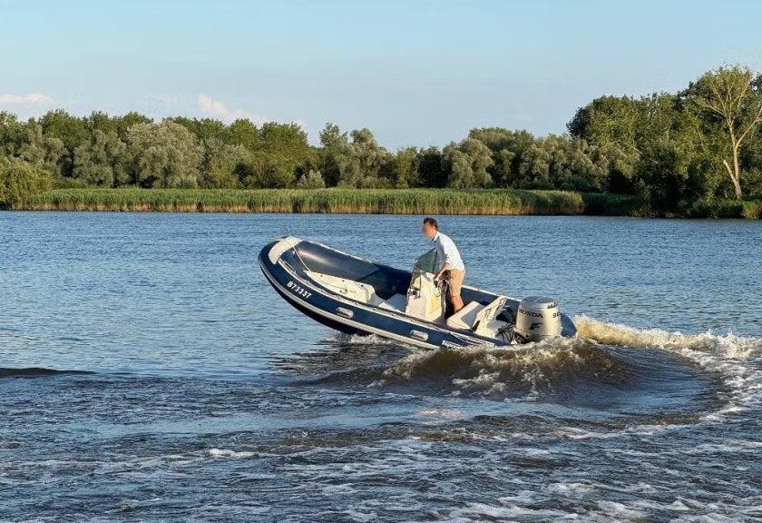 RIB SPEEDBOOT INCL. TRAILER VOOR ALLE LEEFTIJDEN, Watersport en Boten, Speedboten, Gebruikt, 100 cm, 70 tot 120 pk, 6 m