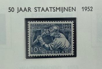1952 Postfris 50 jaar Staatsmijnen NVPH 582 , Postzegels en Munten, Ophalen of Verzenden, Na 1940, Postfris