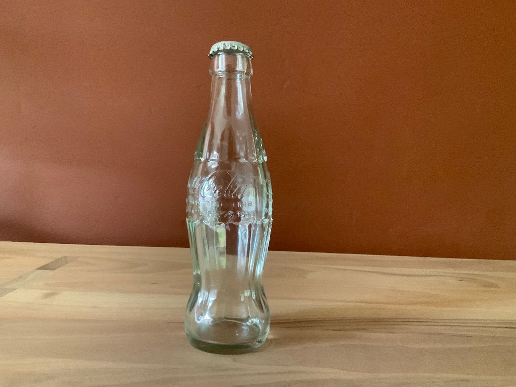 Glazen Coca cola flesje, Ophalen of Verzenden, Gebruikt, Overige typen