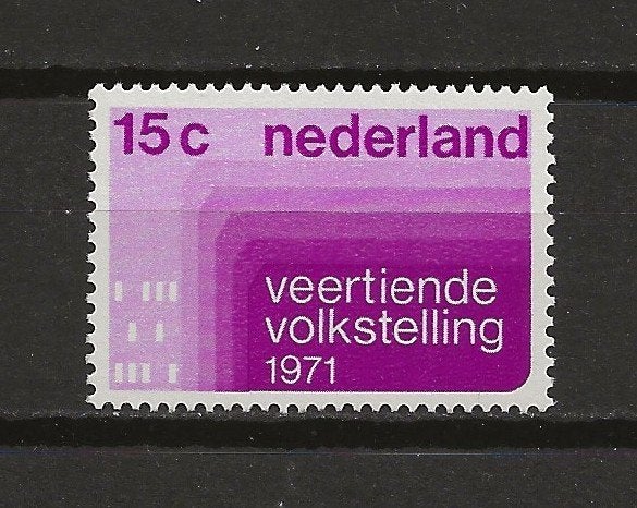 Nederland – Volkstelling – 1971 - Postfris, Postzegels en Munten, Verzenden, Na 1940, Postfris