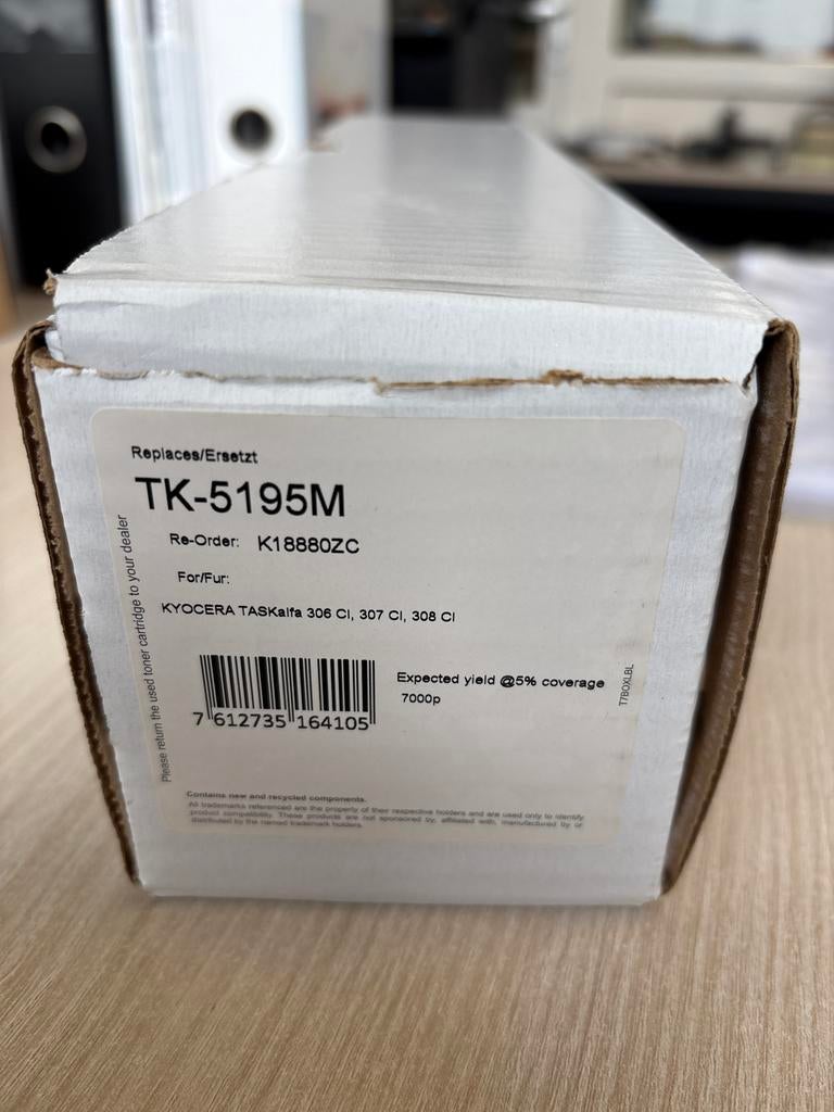 Kyocera TK-5195M Magenta Toner voor TASKalfa 308ci/307ci, Ophalen, Nieuw