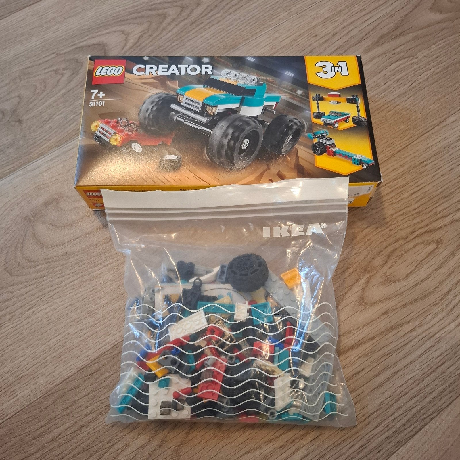 31101 LEGO CREATOR Monster Truck 3 in 1, Compleet, Lego, Ophalen of Verzenden, Zo goed als nieuw