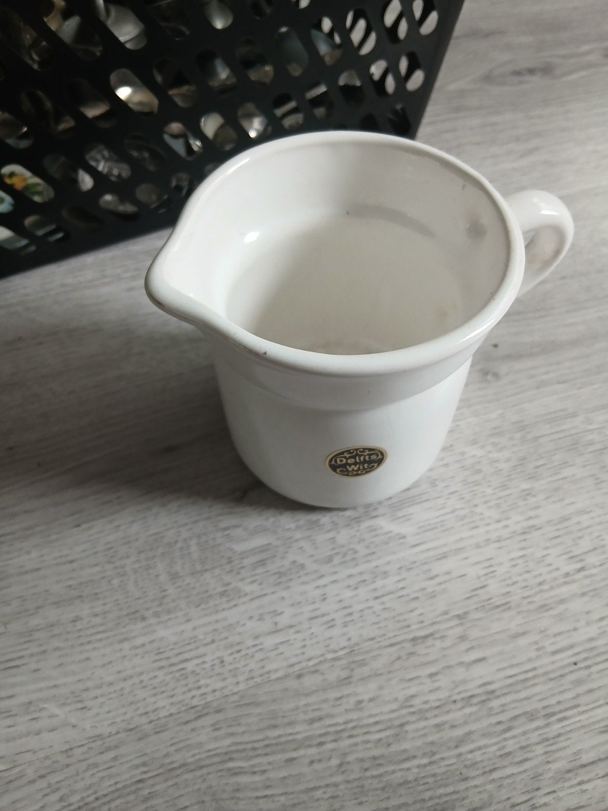Witte Delfts Wit melkkan / schenkkan, Antiek en Kunst, Ophalen of Verzenden