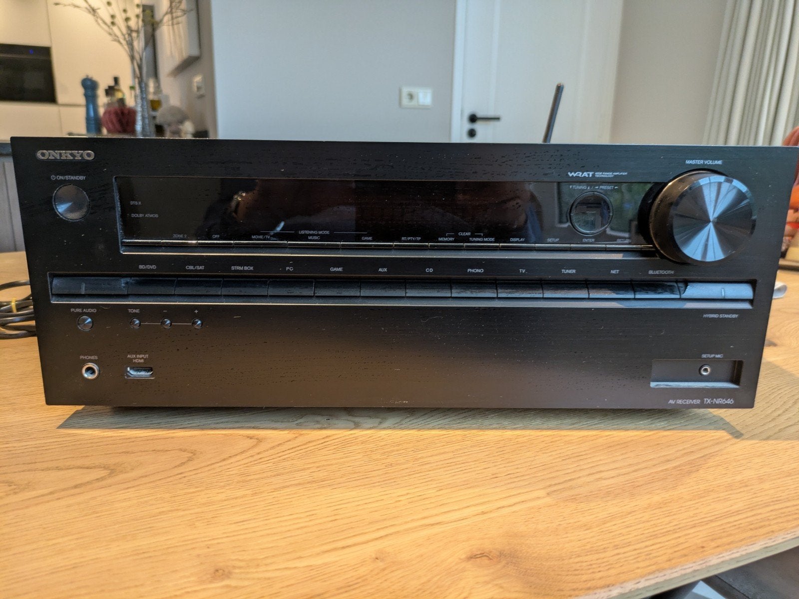 Onkyo TX-NR646 AV Receiver - Zo goed als nieuw, Ophalen, Zo goed als nieuw, 120 watt of meer, Onkyo
