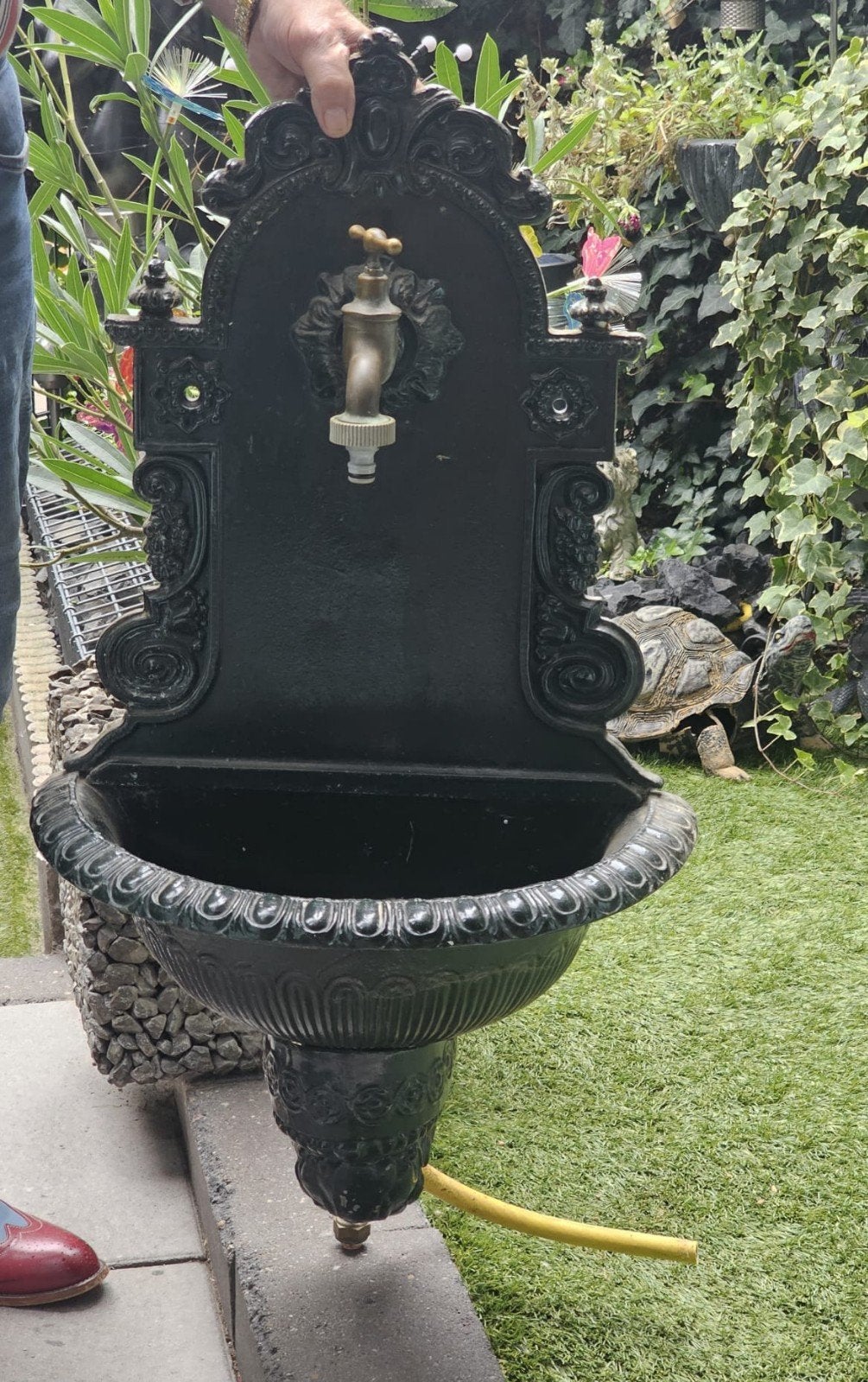 Decoratieve Tuinkraan met Wasbak - Gietijzer, Ophalen, Gebruikt