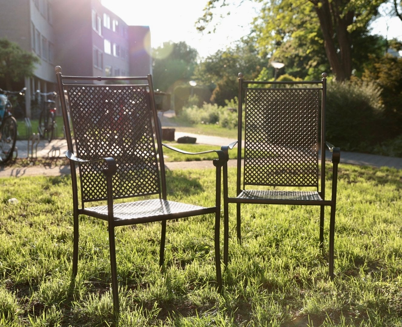 Set degelijke Royal Garden Excelsior Hochlehner tuinstoelen, Tuin en Terras, Tuinstoelen, Ophalen, Gebruikt, Metaal, Stapelbaar