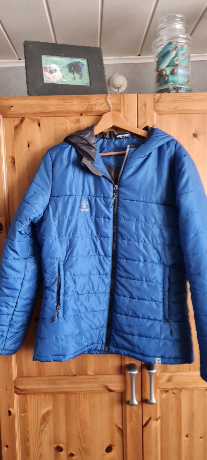 kobalt blauwe jas, Blauw, Maat 46/48 (XL) of groter, Ophalen of Verzenden, Zo goed als nieuw