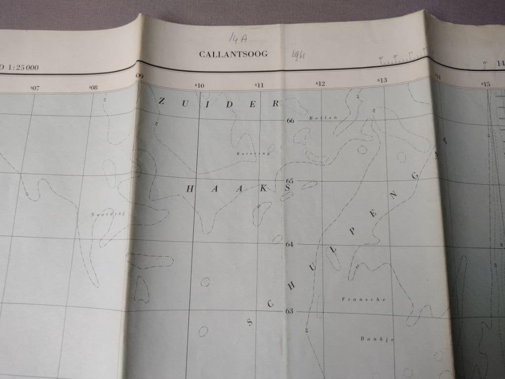 14 A Callantsoog Groote Keeten Plattegrond 1961, Ophalen of Verzenden