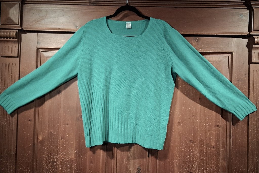 Trui turquoise 44, Kleding | Dames, Ophalen of Verzenden, Zo goed als nieuw, Maat 42/44 (L), Overige kleuren