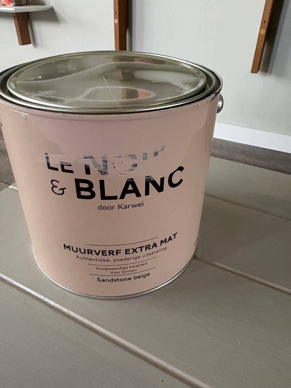 Le noir blanc muurverf sandstone beige 2 liter, Ophalen, Nieuw