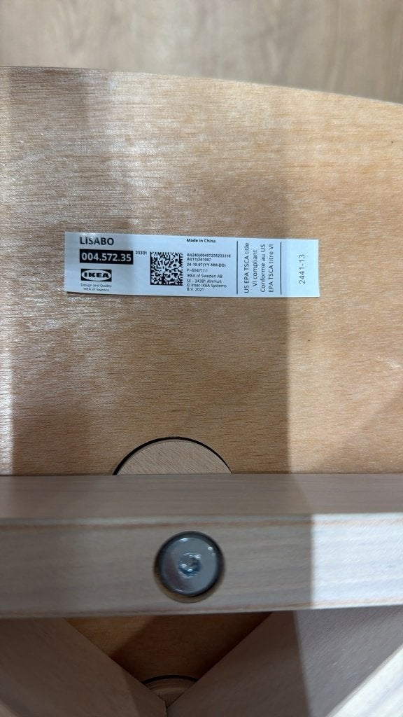 4x IKEA Lisabo eettafel met 4 stoelen  CS27358, Ophalen, Overige materialen, Gebruikt, Rond