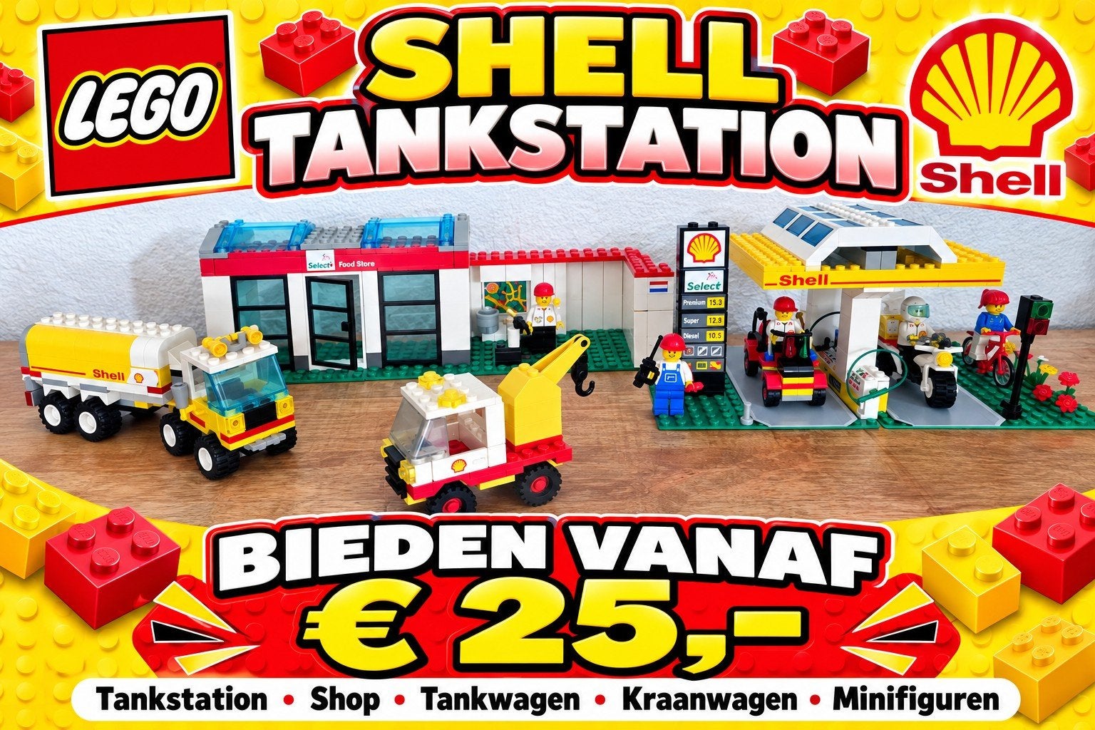 Lego Shell Tankstation., Eén persoon