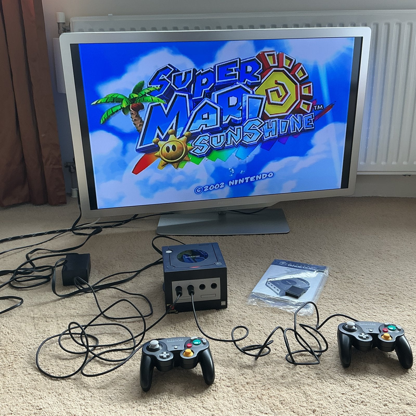 Nintendo GameCube met 2 controllers en 5 spellen, Spelcomputers en Games, Gebruikt, Overige genres, 2 spelers, Eén computer