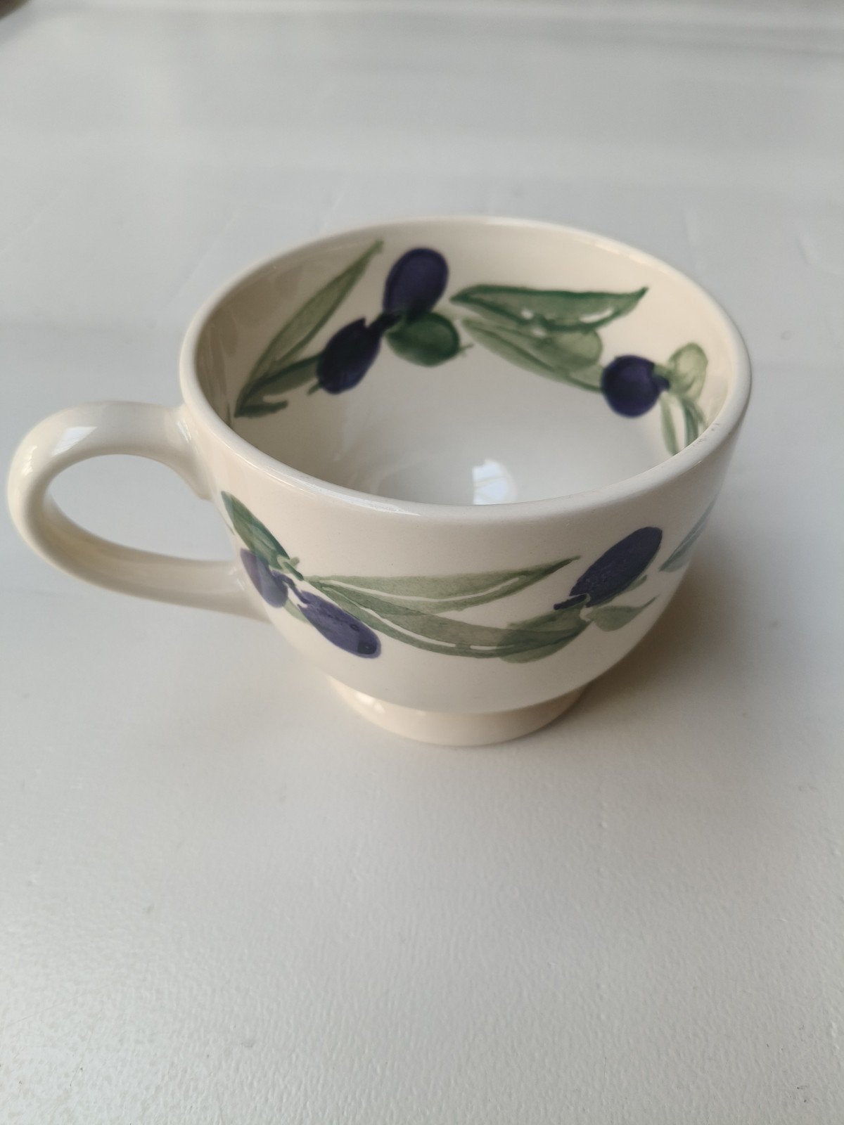 Set van 6 Zeldzame Emma Bridgewater olijf design kopjes, Huis en Inrichting, Keuken | Servies, Ophalen of Verzenden, Zo goed als nieuw