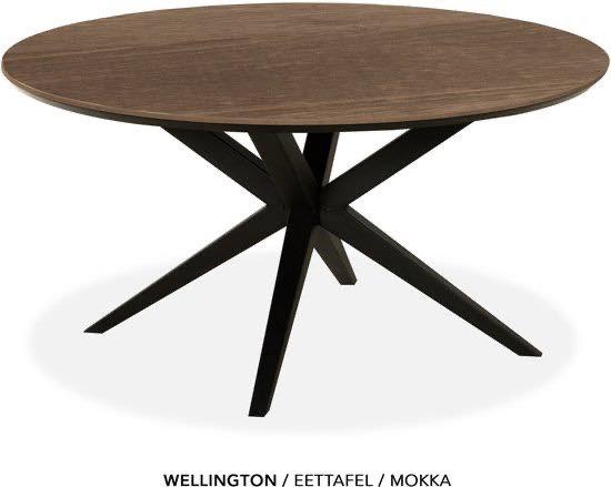 Eettafel Wellington Ø130cm, Huis en Inrichting, Tafels | Eettafels, Nieuw, 100 tot 150 cm, 100 tot 150 cm, Vier personen, Rond