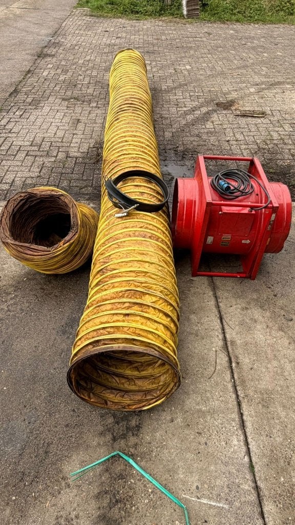 Zumro industriële afzuigventilator met luchtslangen, Ophalen, Gebruikt, Overige
