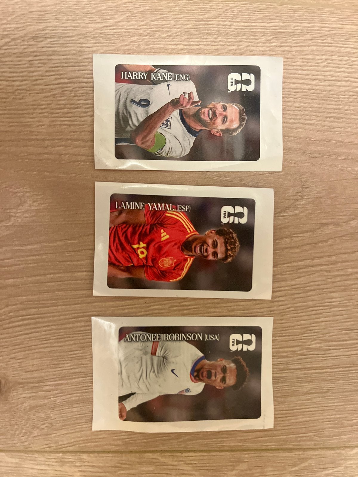 WK Voetbalplaatjes Harry Kane, Lamine Yamal, Antonee Robinso, Ophalen of Verzenden, Nieuw, Overige sporten, Spelerskaart