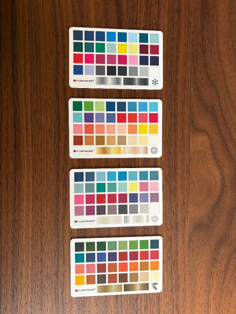 Kleuranalyse kaartjes seizoenen (Colourcards, kleurkaartjes), Ophalen of Verzenden, Nieuw, Gehele gezicht