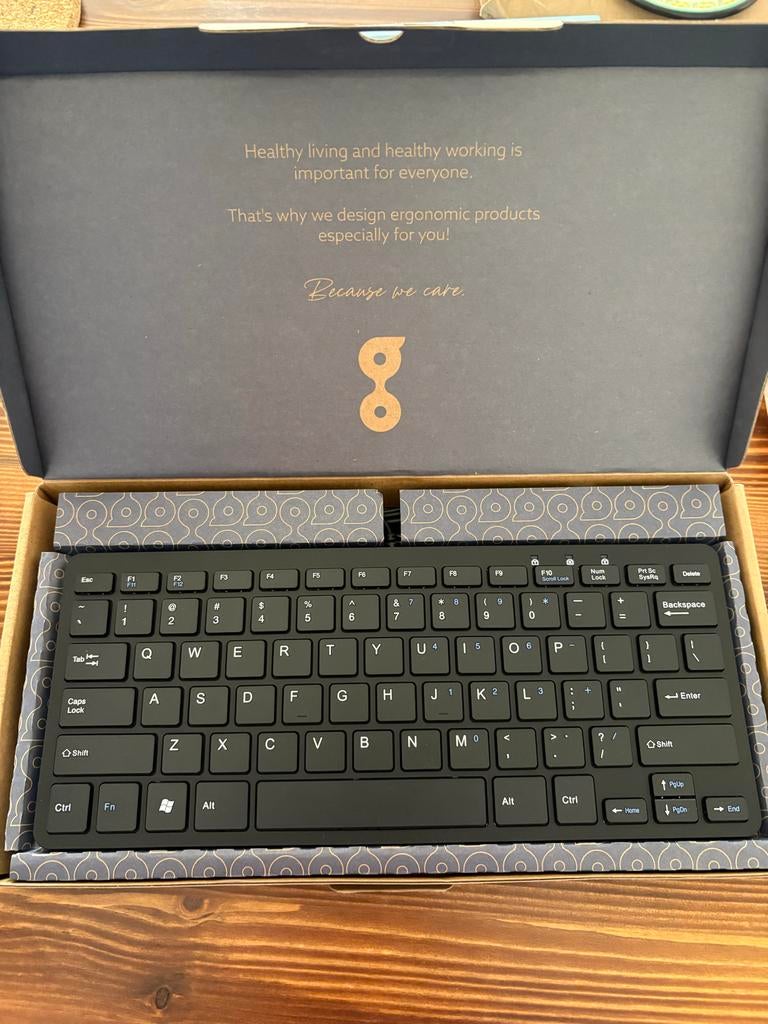 R-Go Compact Ergonomisch Toetsenbord - QWERTY - Bedraad, Computers en Software, Toetsenborden, Ergonomisch, Nieuw, Ophalen of Verzenden