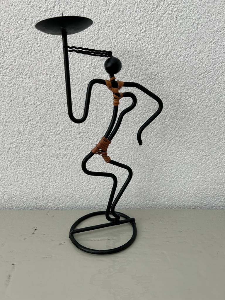 Vintage Kandelaar / Deens Design / Laurids Lønborg, Huis en Inrichting, Ophalen of Verzenden, Overige materialen, Minder dan 25 cm