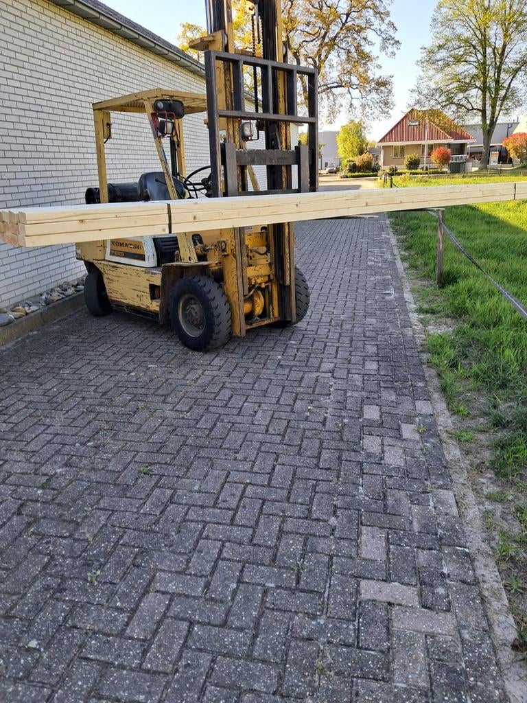 Nieuwe Geschaafde Vuren Balken 45x80 mm. 4.20 m lang - 10 %, 25 tot 50 mm, Nieuw, Ophalen of Verzenden, 300 cm of meer