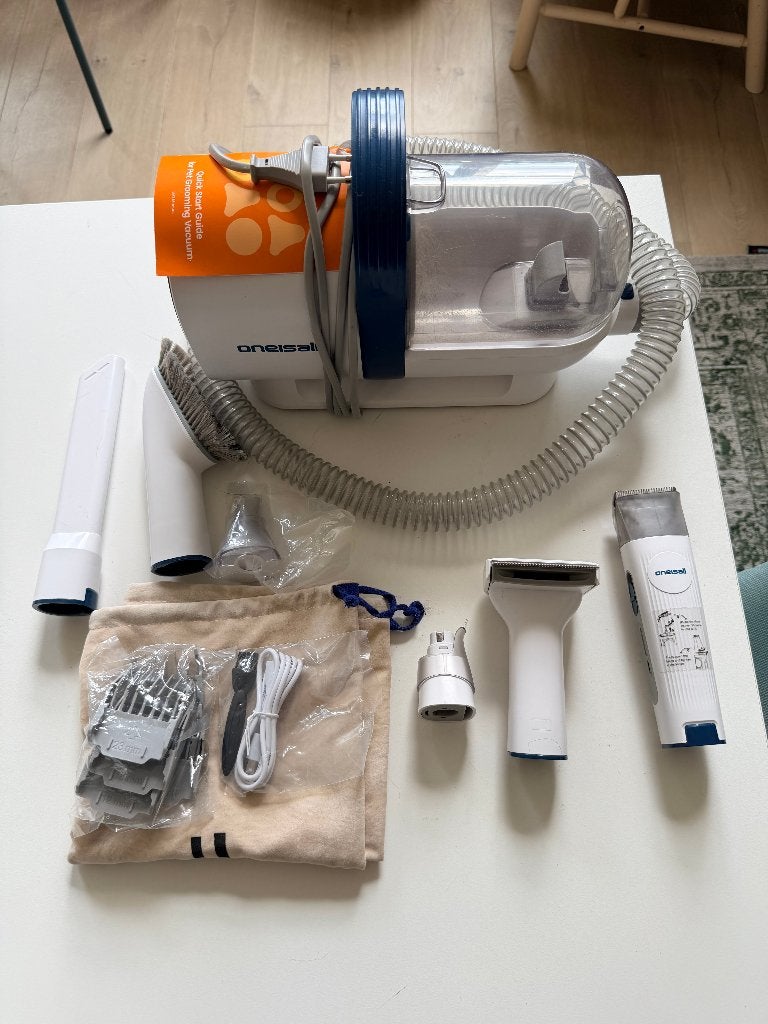 oneisall 7-in-1 Dog Grooming Kit with Vacuum Cleaner, Ophalen, Zo goed als nieuw