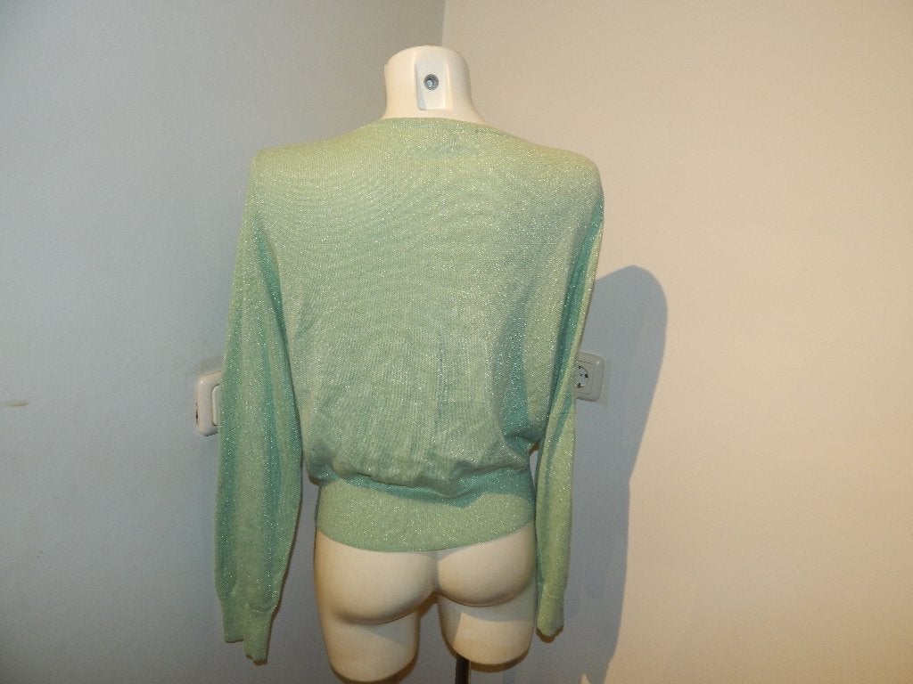 King Louie gebreid glitter vest groen zilveren glitter XL, Verzenden, Maat 46/48 (XL) of groter, Zo goed als nieuw, King Louie
