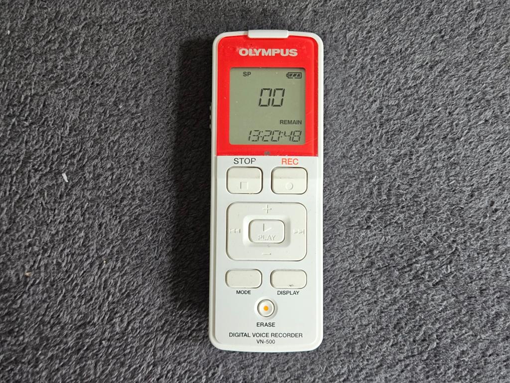 Olympus VN-500 voice recorder Z.G.A.N, Ophalen of Verzenden, Zo goed als nieuw, Audio