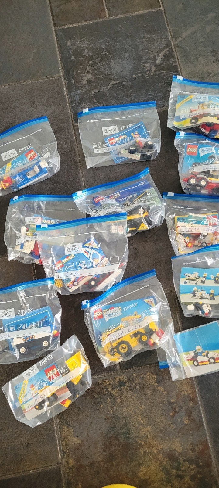 12 vintage LEGO voertuigen met handleiding, Ophalen of Verzenden, Gebruikt, Overige merken
