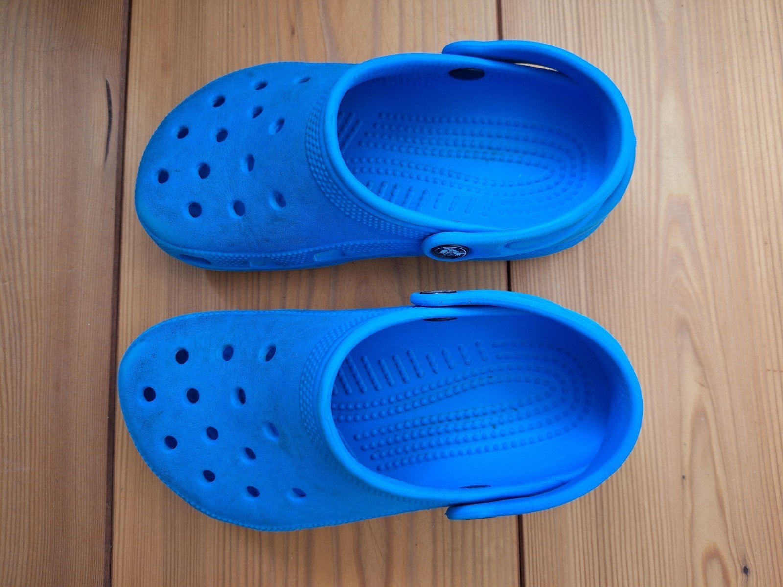 Blauwe Crocs - Maat J1 (maat 34-35), Gebruikt, Crocs, Jongen of Meisje, Schoenen