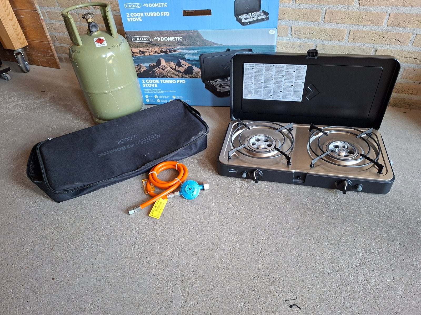 Dometic cadac 2 cook turbo ffd stove en gasfles, Caravans en Kamperen, Ophalen, Nieuw