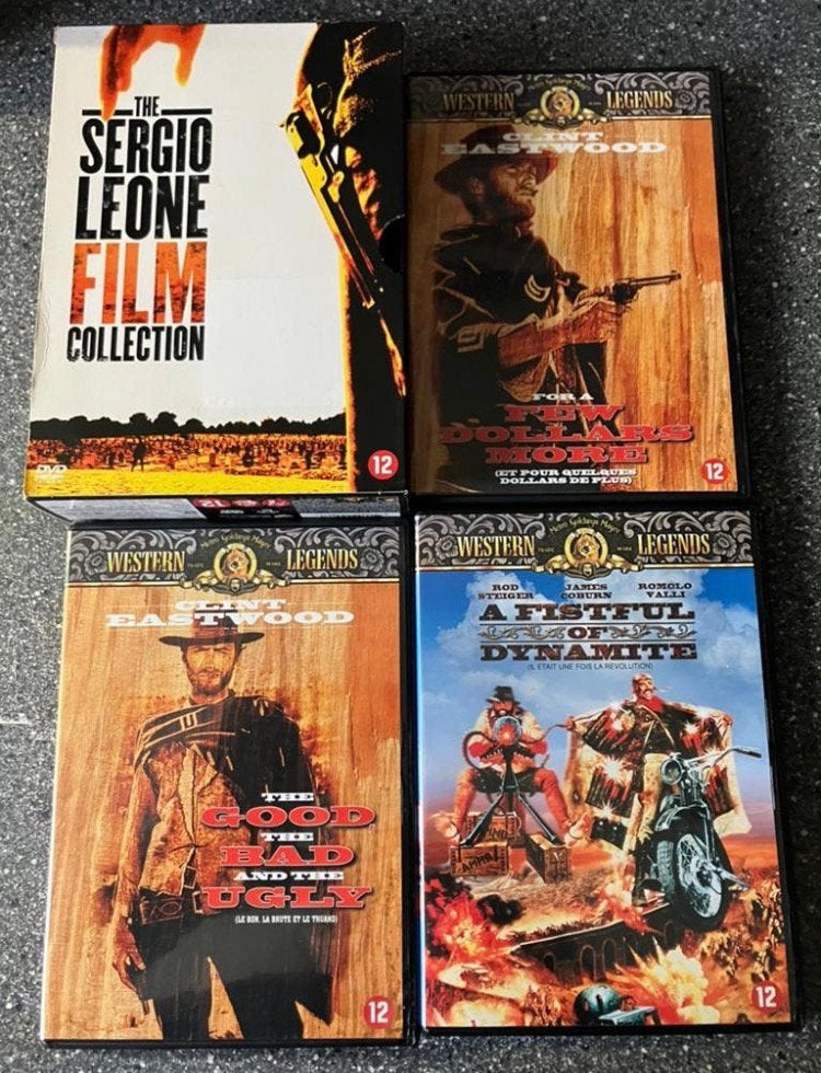 Sergio Leone - Film Collection 3-Dvd Box, 1960 tot 1980, Ophalen of Verzenden, Zo goed als nieuw, Actie en Avontuur