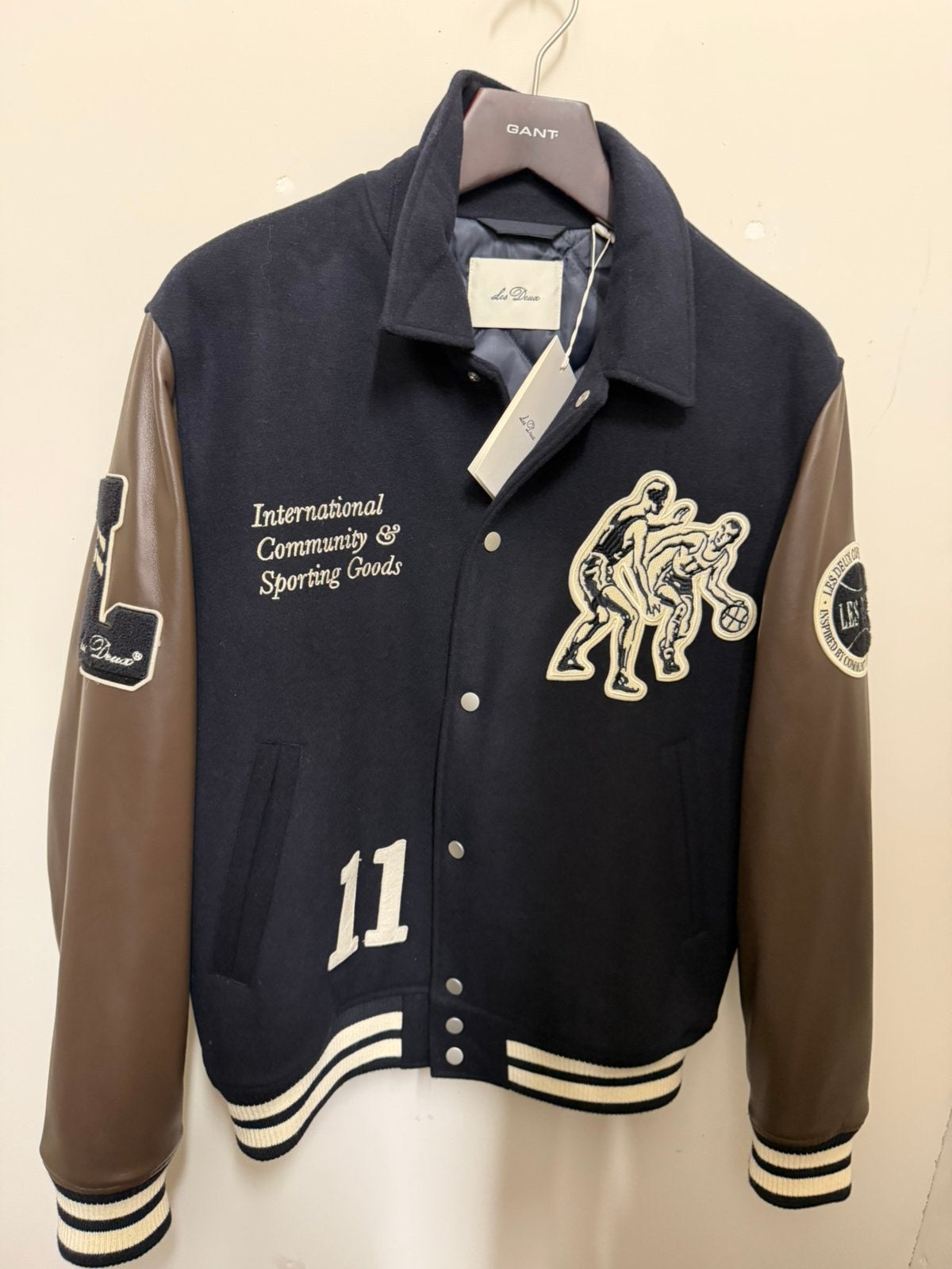 Nieuw Les Deux Varsity jacket L, Verzenden, Nieuw, Maat 48/50 (M), Blauw
