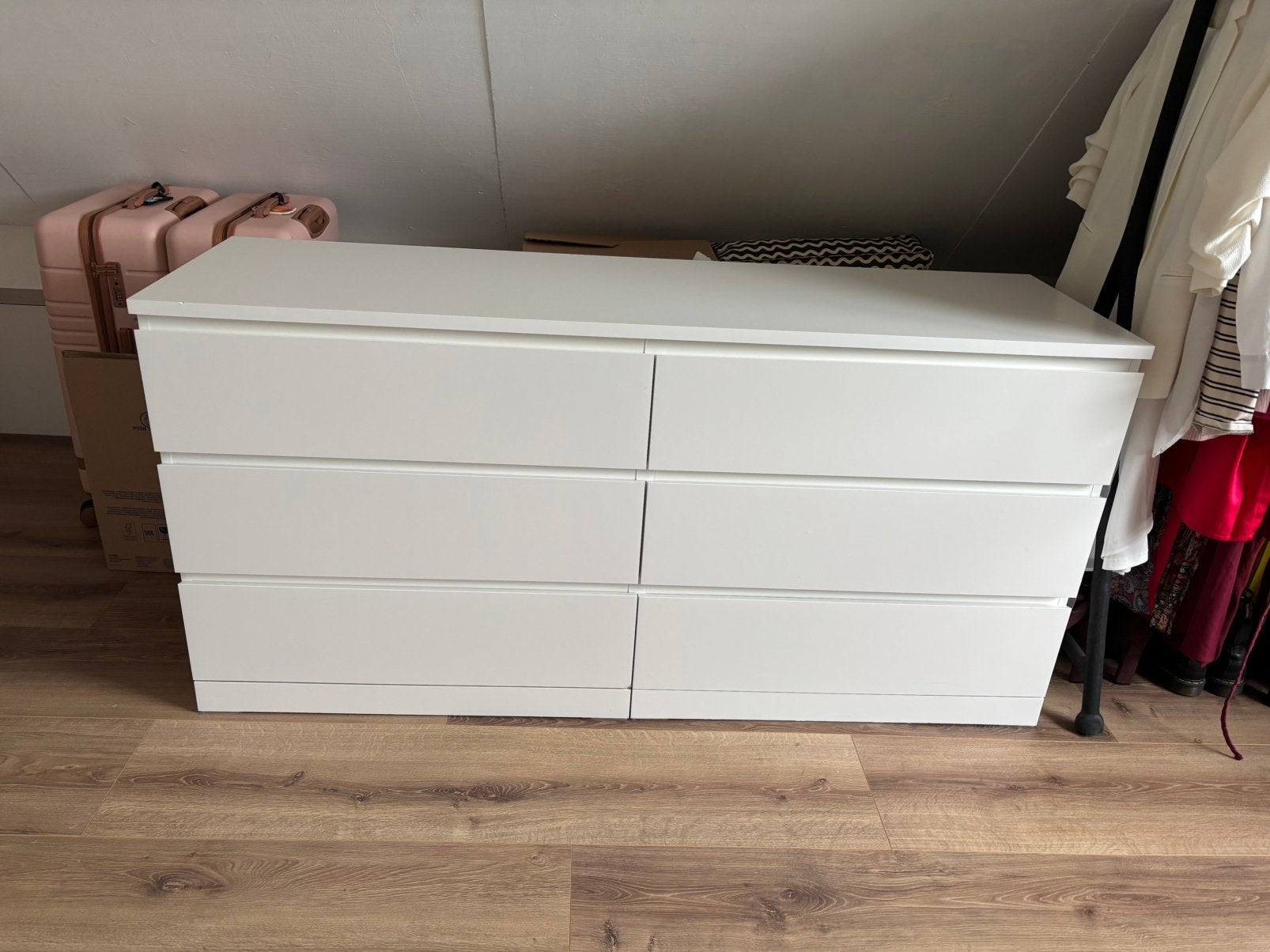 Ikea Malm ladekast 6 lades, Huis en Inrichting, Ophalen, Gebruikt, 5 laden of meer, 150 tot 200 cm