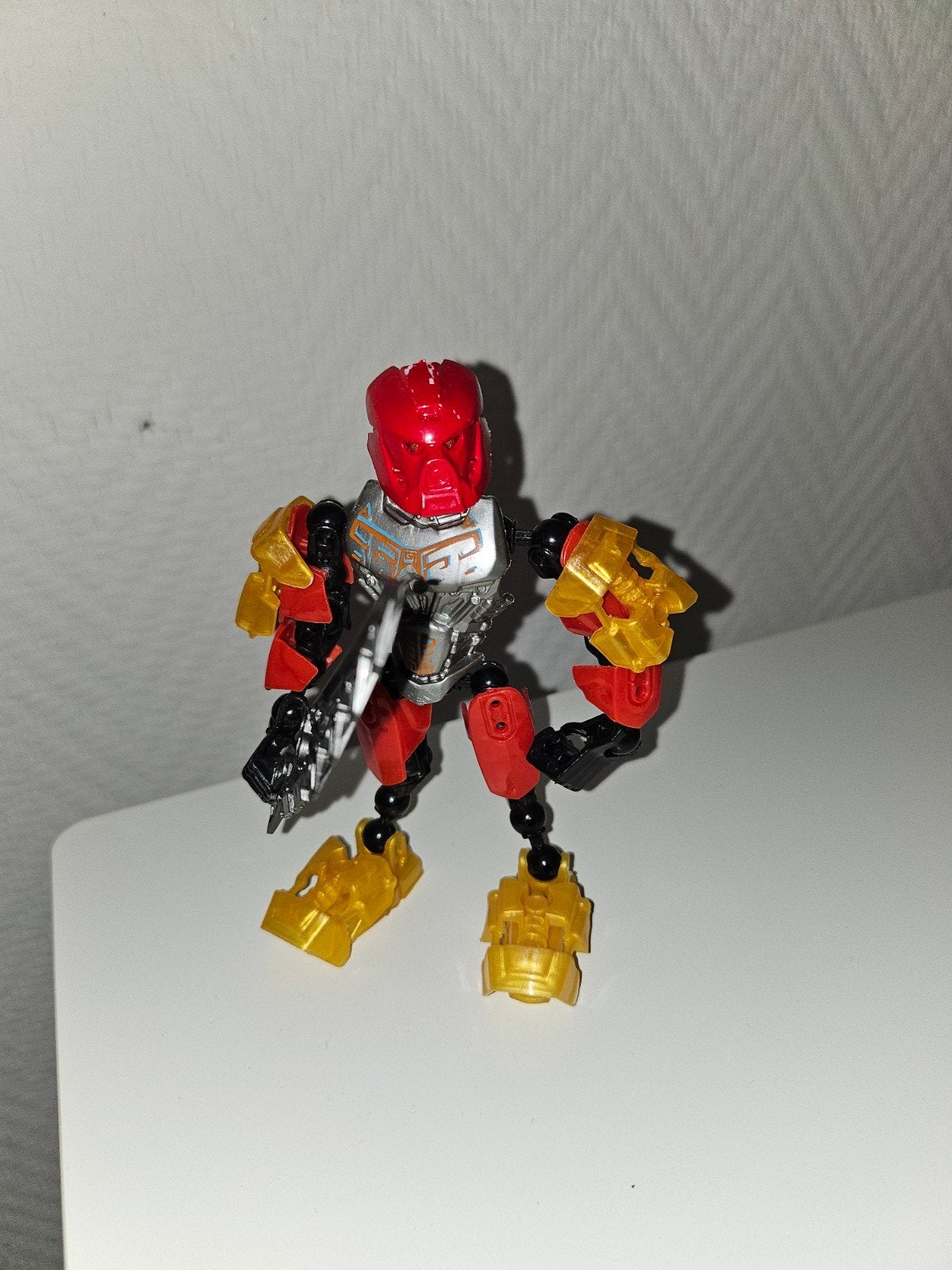 Lego Bionicle MOC - Rood met Goud, Ophalen of Verzenden, Zo goed als nieuw