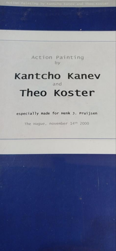 Action Painting Kantcho Kanev en Theo Koster, Ophalen of Verzenden