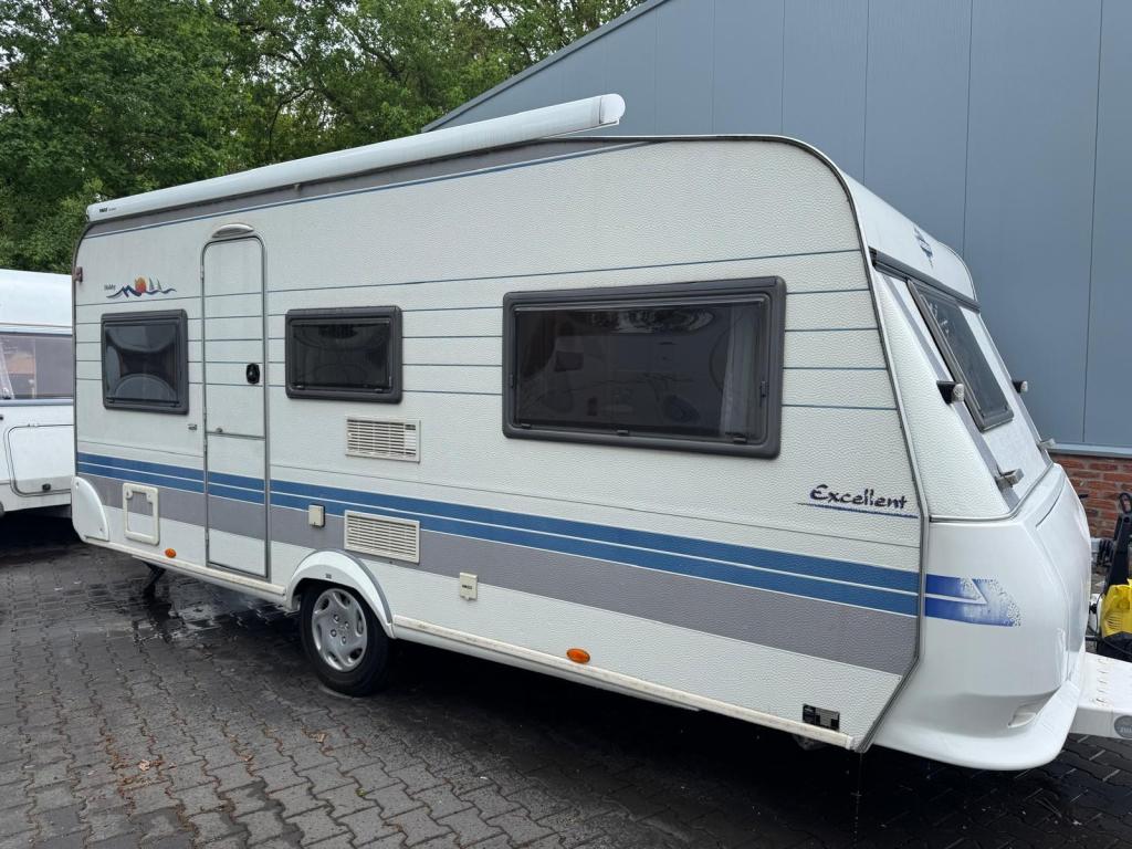 Hobby Excellent 495 UK / enkele bedden / zomeeneemprijs, Caravans en Kamperen, Rondzit, Hobby, Bedrijf, 750 - 1000 kg