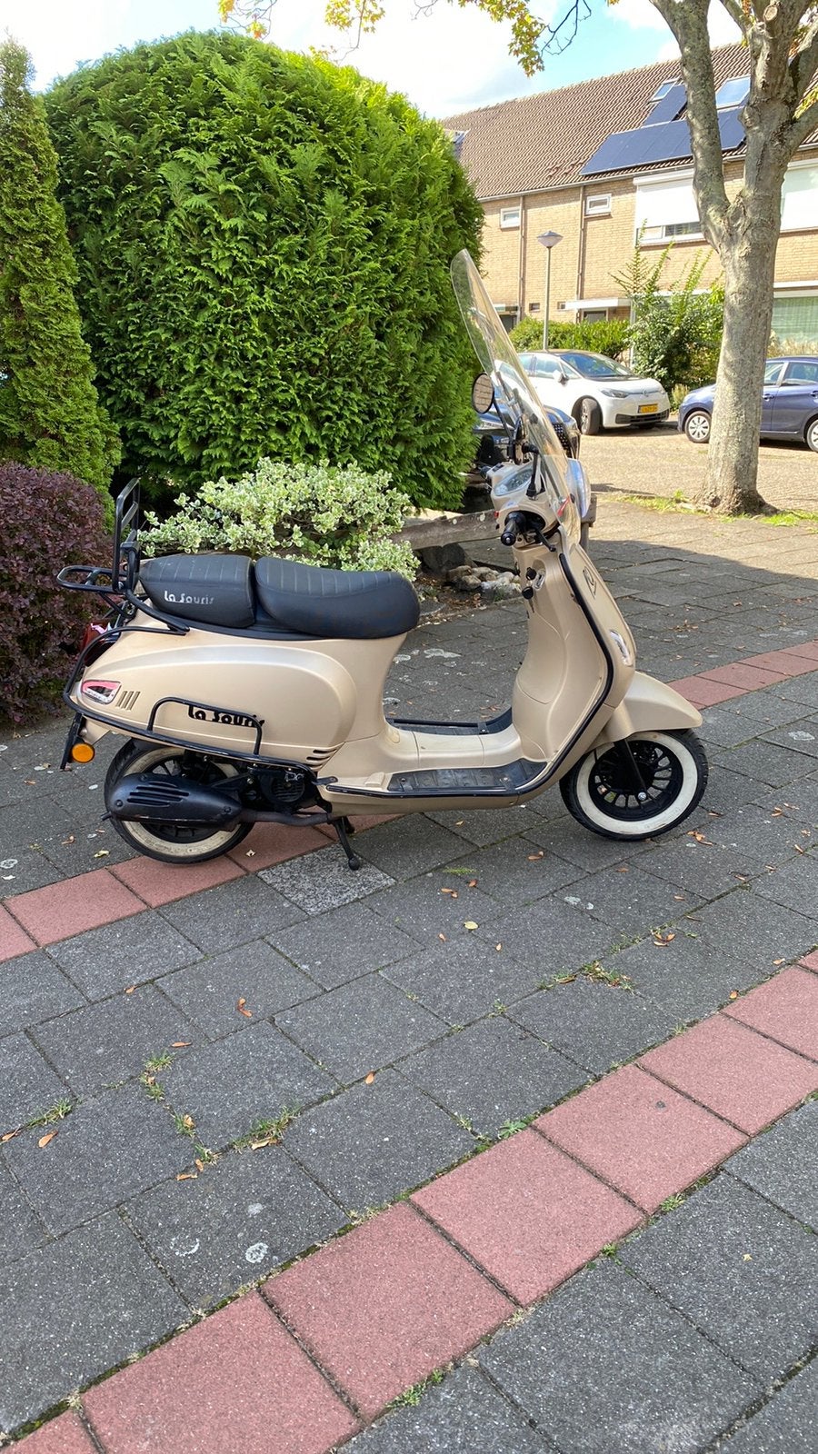 Vespa look a like La Souris Sourini R 2021 Geel 3029 km, Ophalen, Maximaal 45 km/u, Zo goed als nieuw, 50 cc