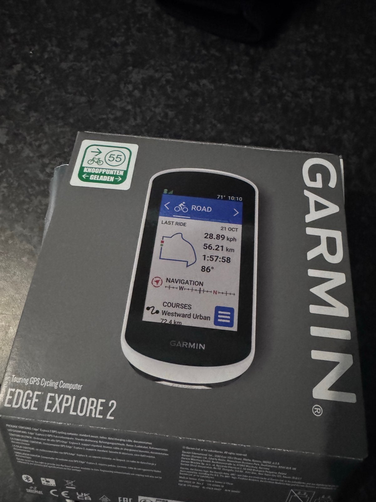 Garmin Edge Explore 2 GPS Fietscomputer, Fietsen en Brommers, Ophalen of Verzenden, GPS, Zo goed als nieuw