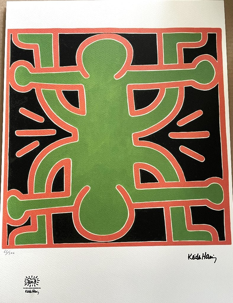 Keith Haring (1958-1990) - VIII / XII, Gesigneerd in de plaat, Verzenden, Portret en Figuren, Lithografie