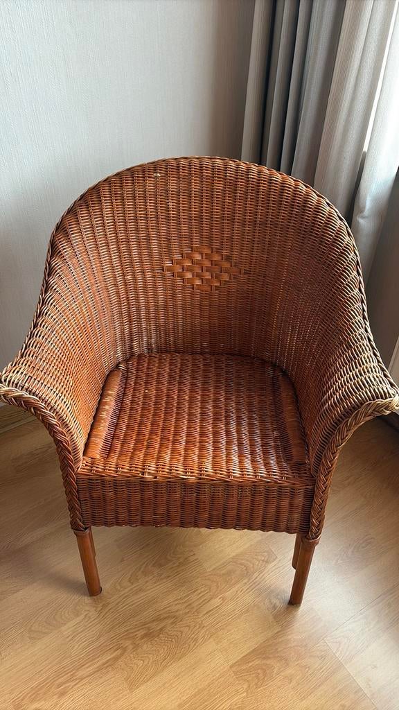 Leuke rieten stoel, Ophalen, Gebruikt, Riet of Rotan, 50 tot 75 cm