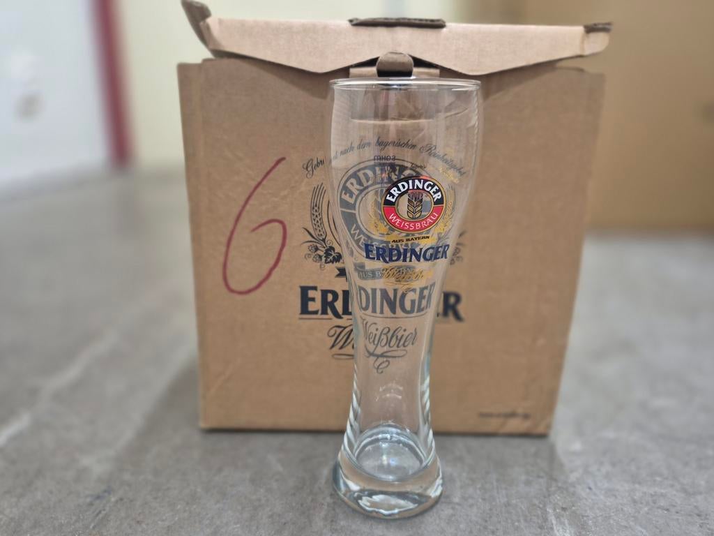 Erdinger Weissbier glas, Ophalen of Verzenden, Glas of Glazen, Overige merken