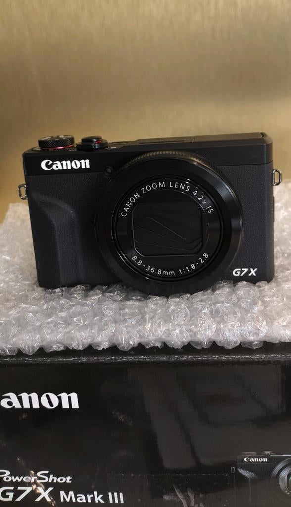 Canon PowerShot G7 X Mark III zwart, Canon, Compact, Nieuw, 4 t/m 7 keer
