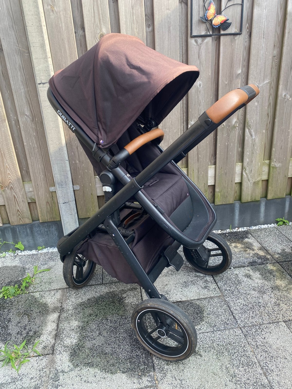 Dubatti kinderwagen zwart, Kinderen en Baby's, Buggy's, Ophalen, Zo goed als nieuw, Regenhoes