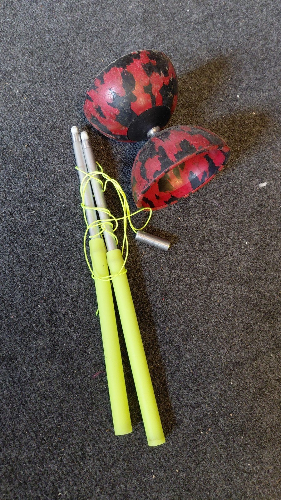 Diabolo met stokjes - Gebruikt, Kinderen en Baby's, Ophalen of Verzenden, Gebruikt, Jongen of Meisje